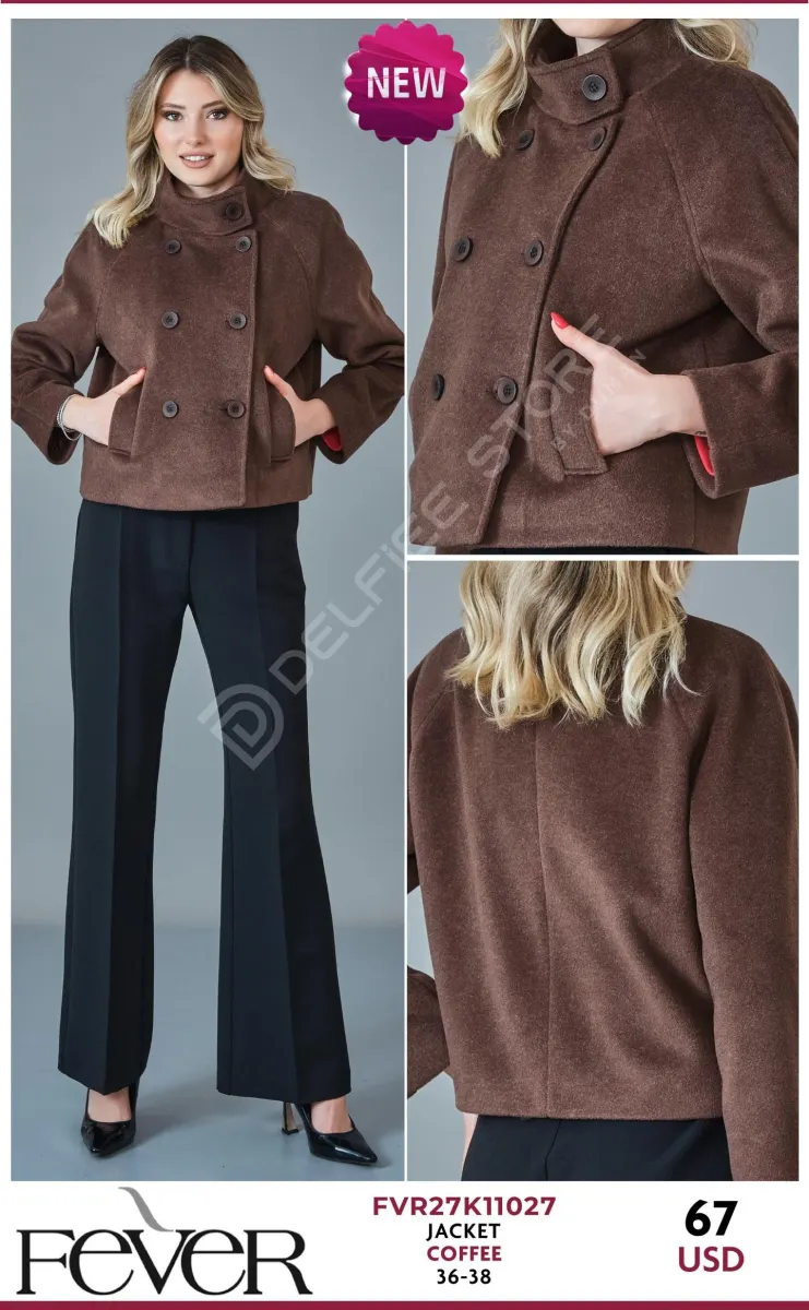 Жакет FEVER (Brown, модель FVR27K11027) оптом