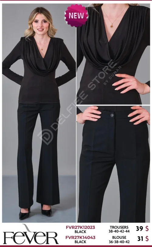 Брюки FEVER (Black, модель FVR27K12023) оптом