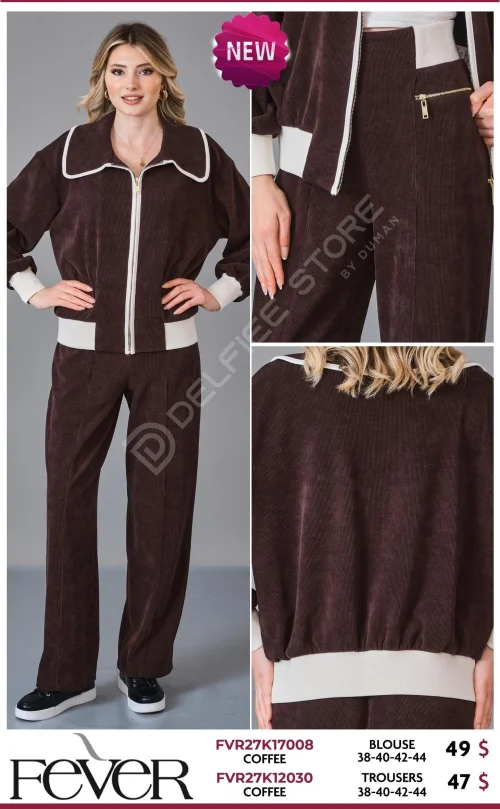 Блузка FEVER (Brown, модель FVR27K17008) оптом