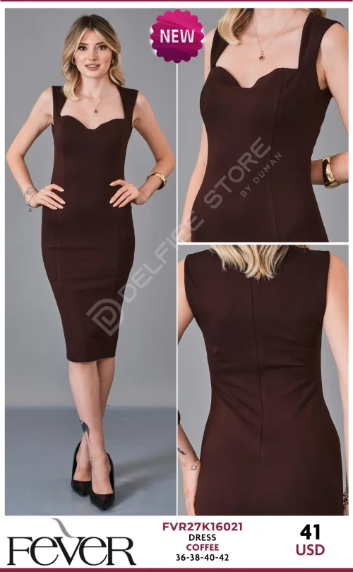 Платье FEVER (Brown, модель FVR27K16021) оптом