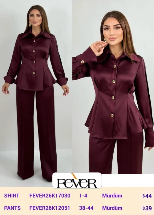 Рубашка FEVER (Purple, модель FEVER26K17030) оптом