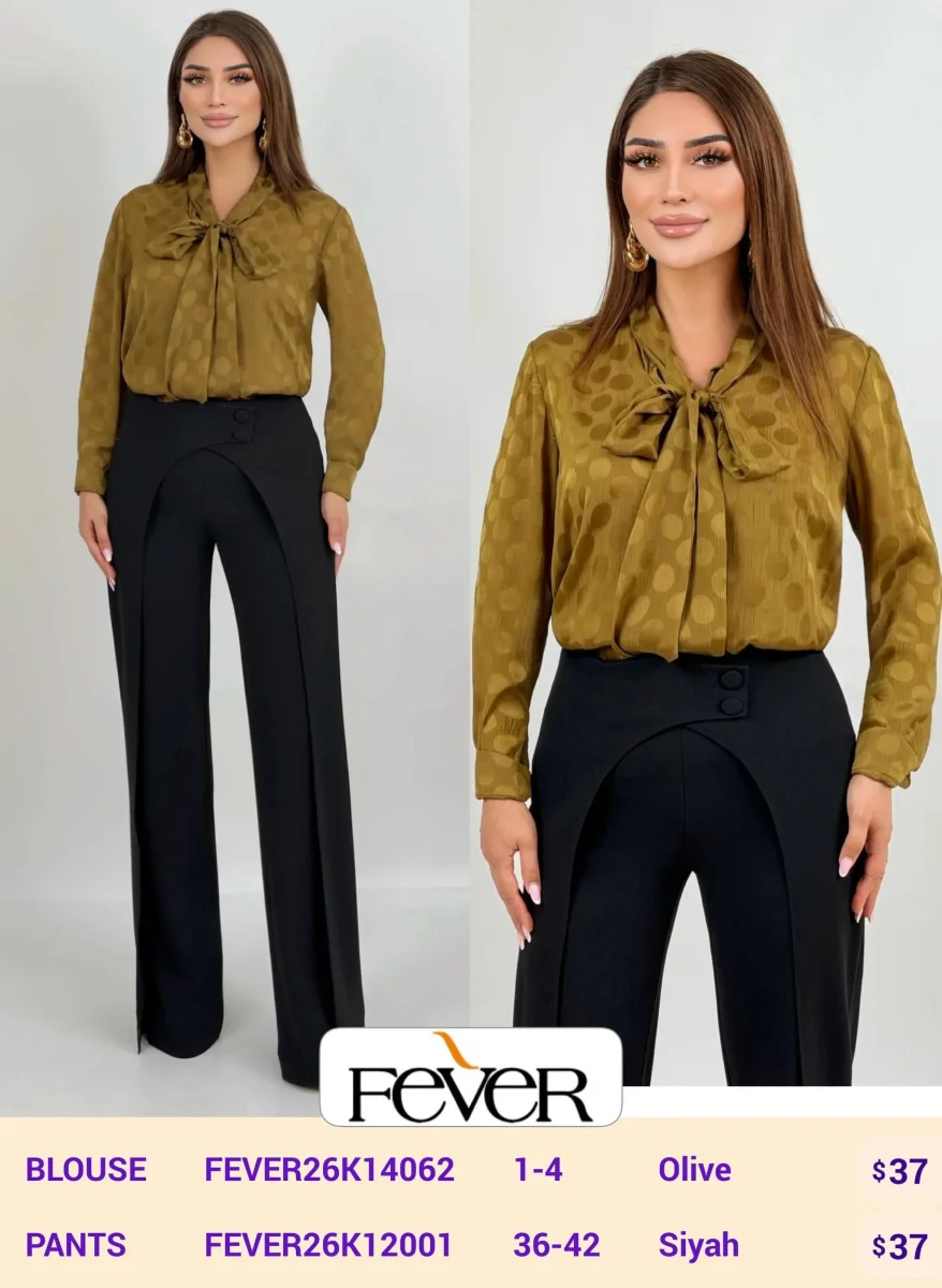 Блузка FEVER (Olive, модель FEVER26K14062) оптом
