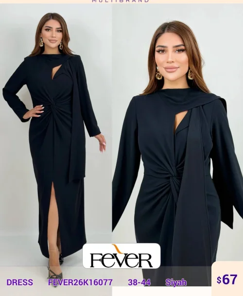 Платье FEVER (Black, модель FEVER26K16077) оптом
