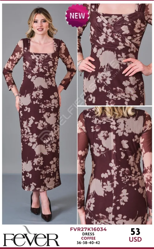 Платье FEVER (Brown, модель FVR27K16034) оптом