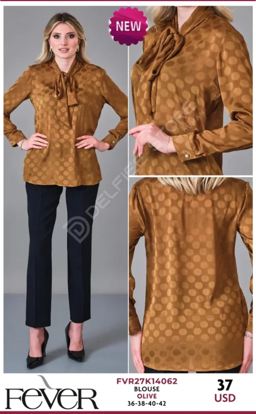 Блузка FEVER (Olive, модель FVR27K14062) оптом