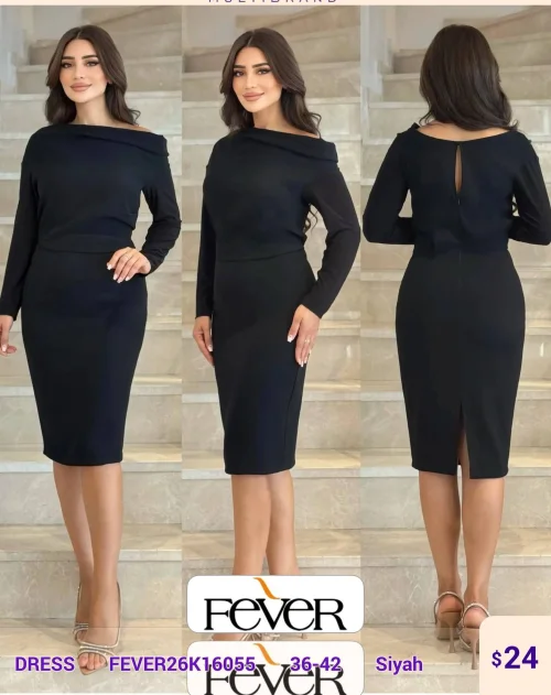 Платье FEVER (Black, модель FEVER26K16055) оптом