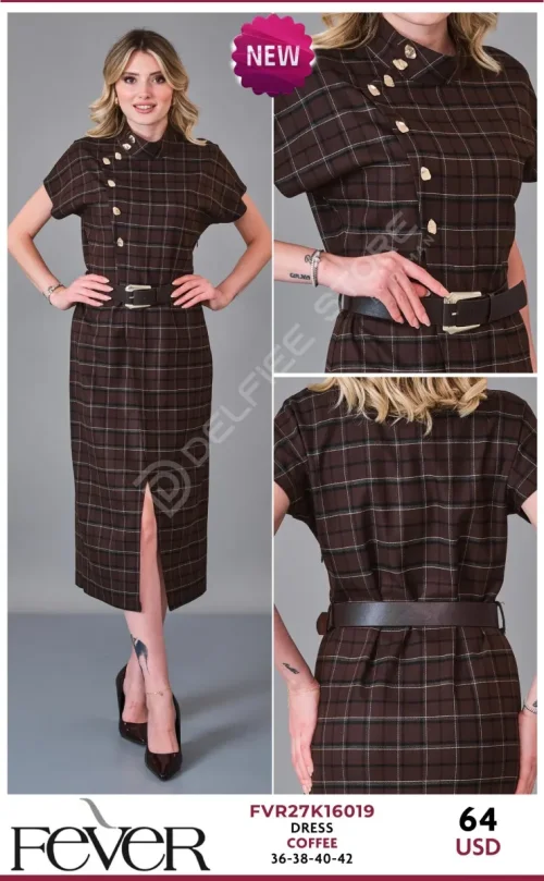 Платье FEVER (Brown, модель FVR27K16019) оптом