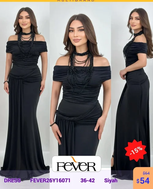 Платье FEVER (Черный, модель FEVER26Y16071) оптом