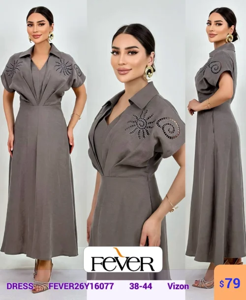 Платье FEVER (Бежевый, модель FEVER26YI6077) оптом