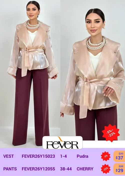 Жилетка FEVER (Розовый, модель FEVER26YI5023) оптом