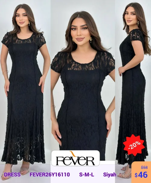 Платье FEVER (Черный, модель FEVER26Y16110) оптом