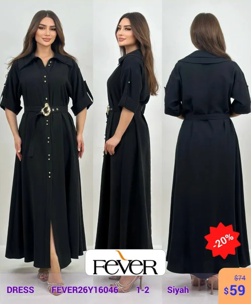 Платье FEVER (Черный, модель KFEVER26Y16046) оптом