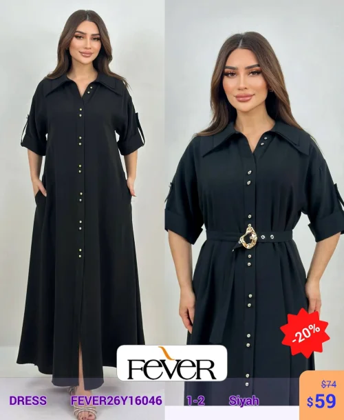 Платье FEVER (Черный, модель FEVER26Y16046) оптом