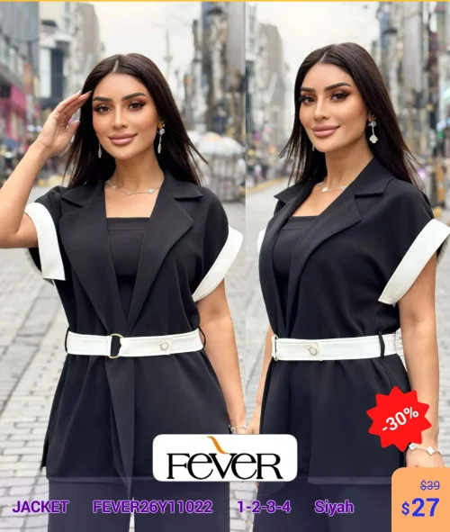 Жакет FEVER (Черный, модель FEVER26Y11022) оптом