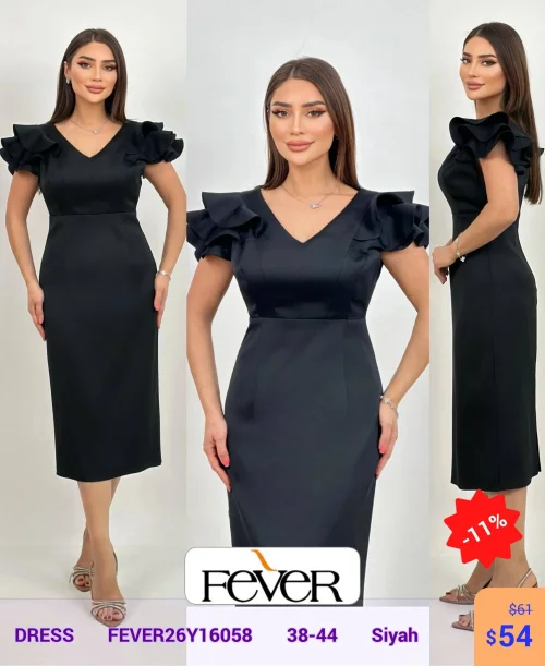 Платье FEVER (Черный, модель FEVER26Y16058) оптом