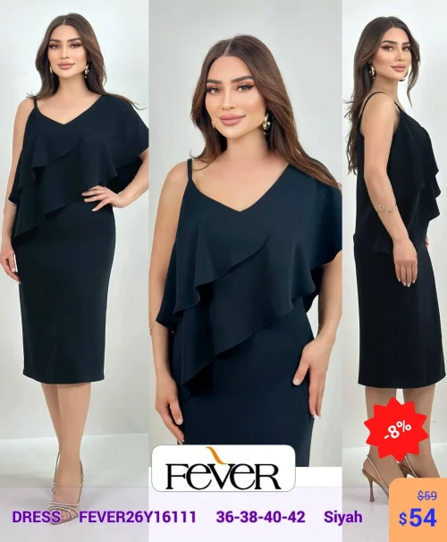 Платье FEVER (Черный, модель FEVER26Y16111) оптом