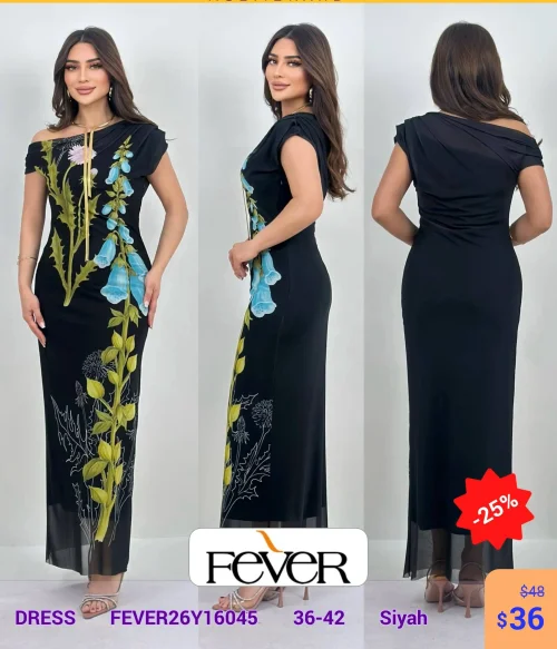 Платье FEVER (Черный, модель FEVER26Y16045) оптом