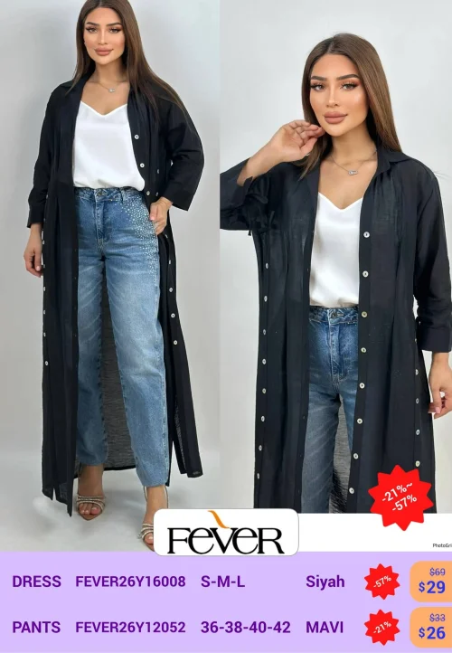 Платье FEVER (Черный, модель FEVER26YI6008) оптом