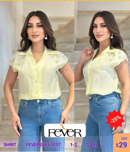 Рубашка FEVER (модель FEVER26Y17037) оптом