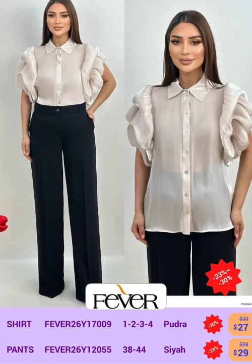 Рубашка FEVER (Розовый, модель FEVER26YI7009) оптом