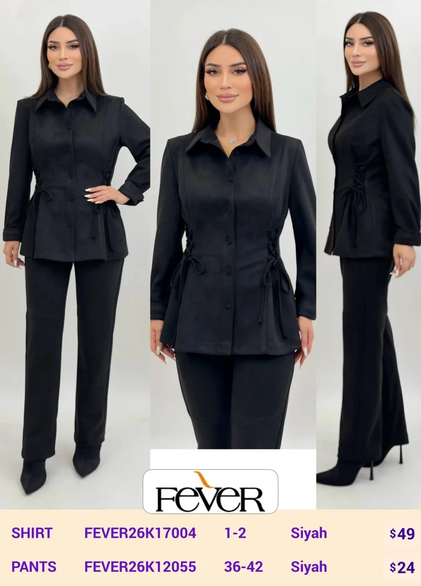 Брюки FEVER (Black, модель FEVER26K12055) оптом