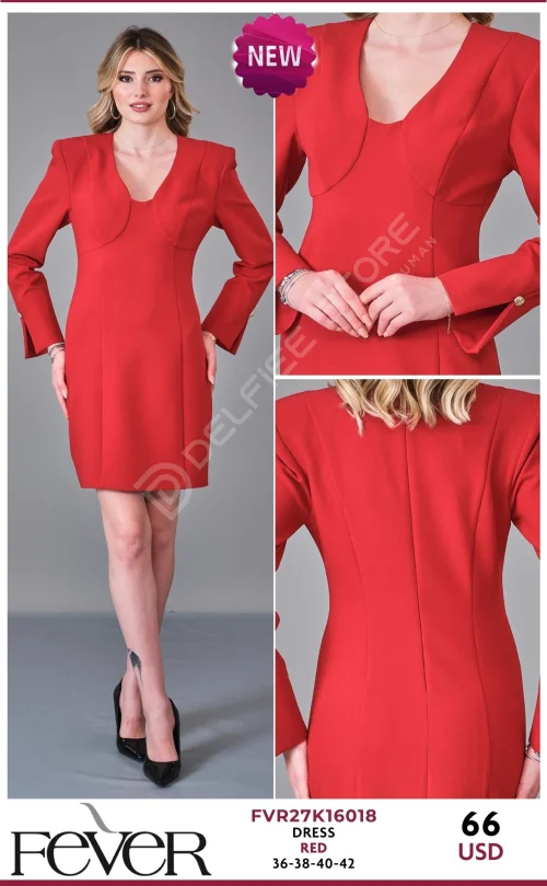 Платье FEVER (Red, модель FVR27K16018) оптом