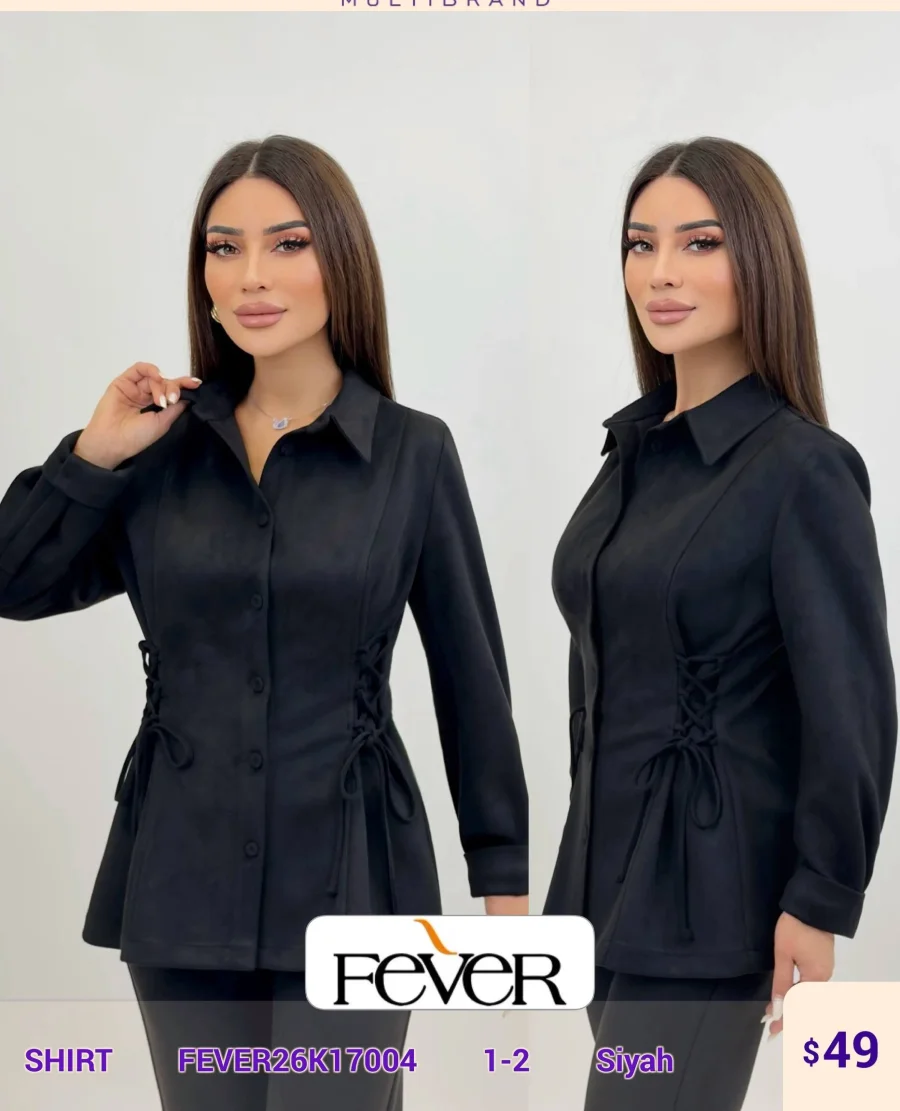 Рубашка FEVER (Black, модель FEVER26K1) оптом