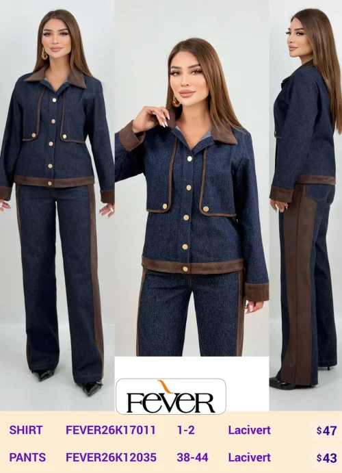 Рубашка FEVER (Navy, модель FEVER26K17011) оптом