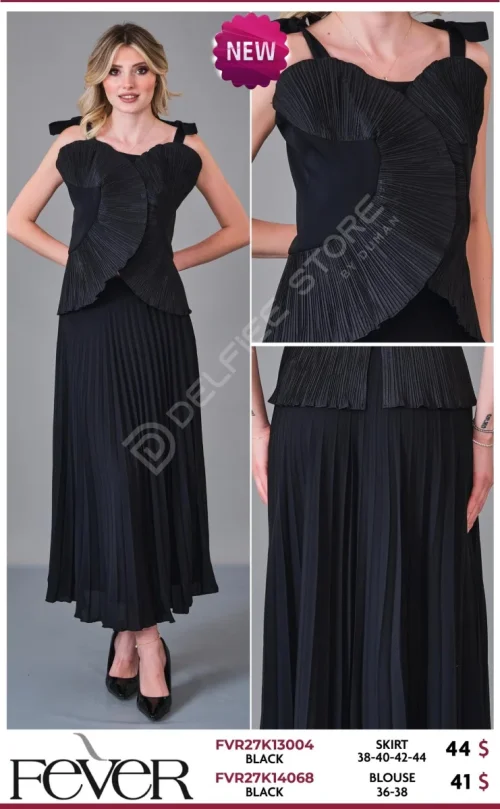 Блузка FEVER (Black, модель FVR27K14068) оптом