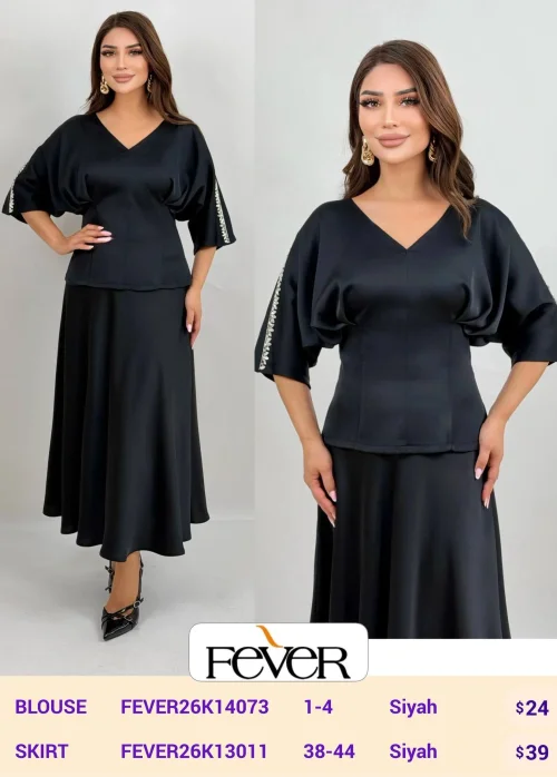 Блузка FEVER (Black, модель FEVER26K14073) оптом
