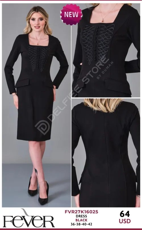 Платье FEVER (Black, модель FVR27K16025) оптом