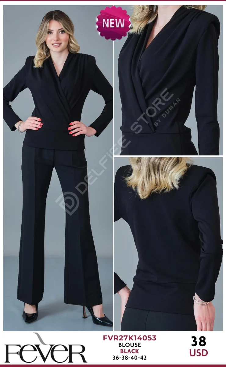 Блузка FEVER (Black, модель FVR27K14053) оптом