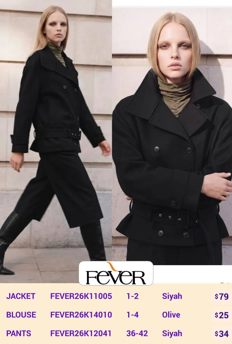 Блузка FEVER (Olive, модель FEVER26K14010) оптом
