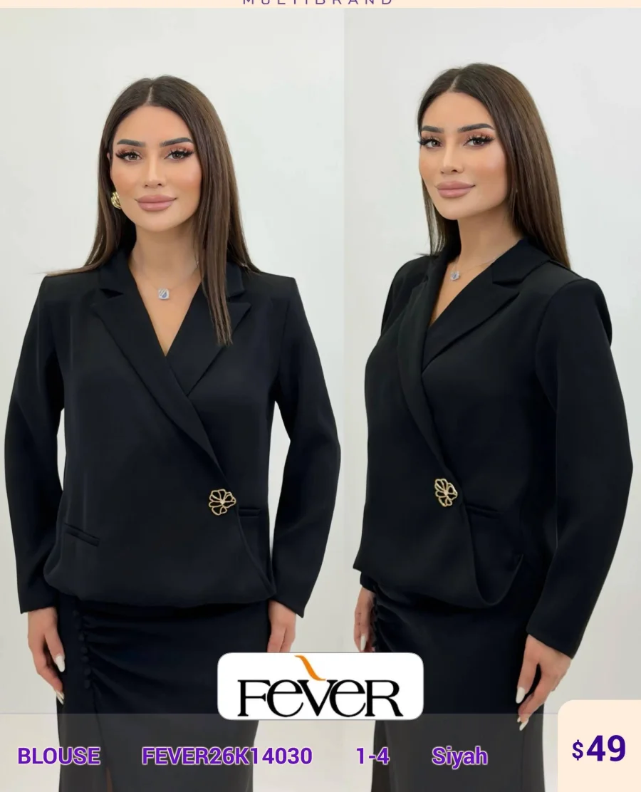 Блузка FEVER (Black, модель FEVER26K1) оптом