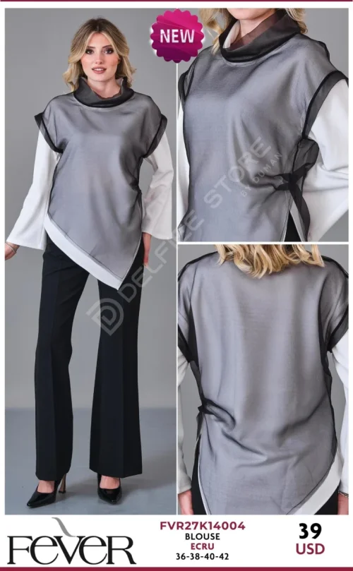 Блузка FEVER (Cream, модель FVR27K14004) оптом