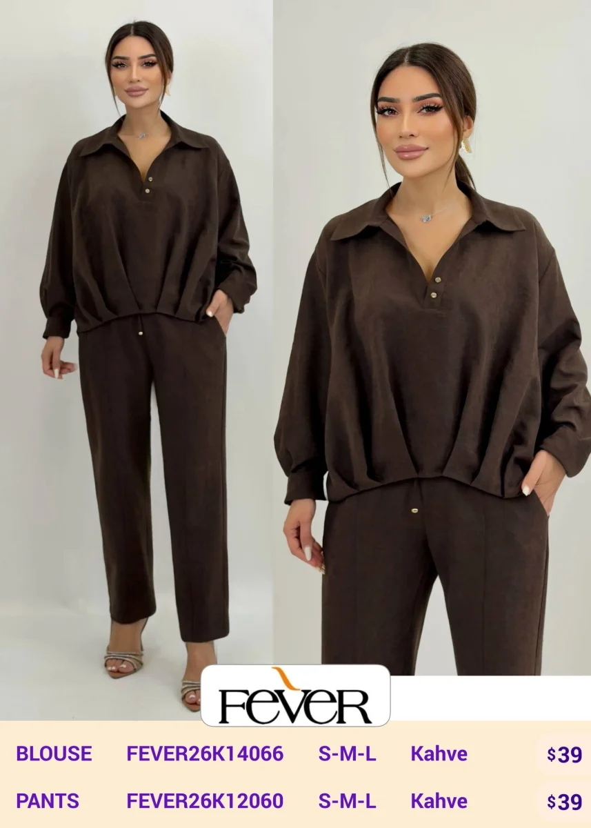 Блузка FEVER (Brown, модель FEVER26K14066) оптом