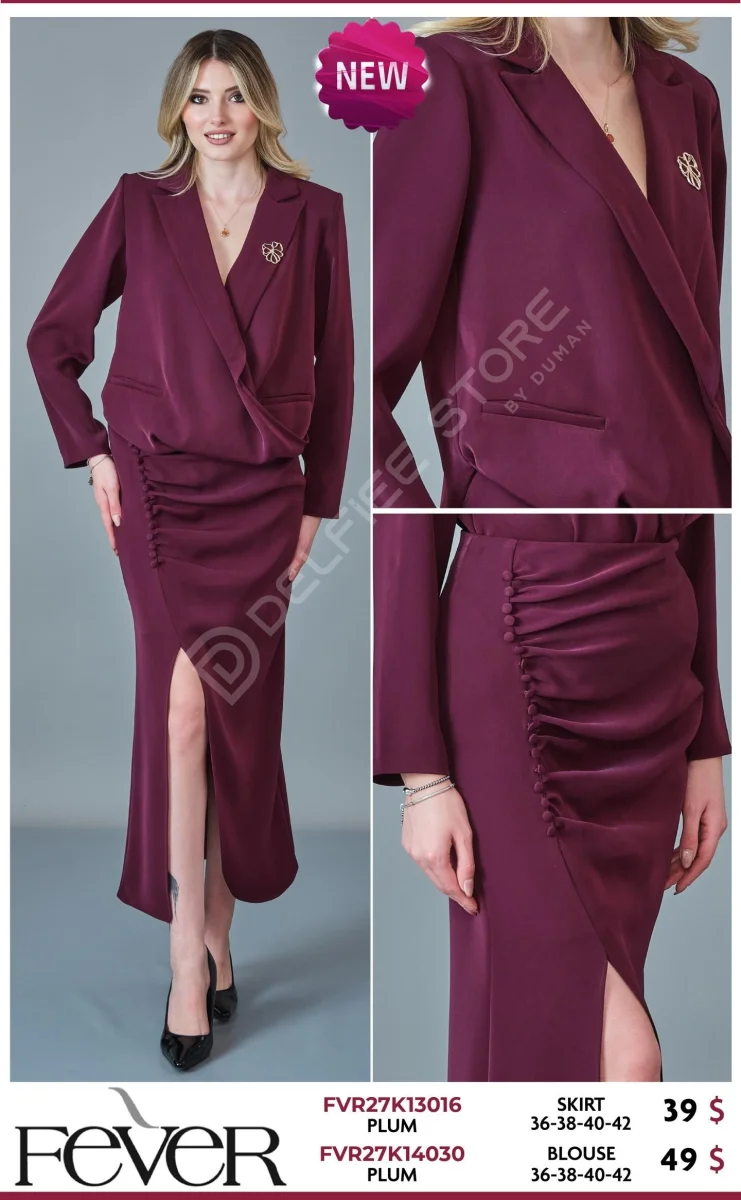 Блузка FEVER (Purple, модель FVR27K14030) оптом