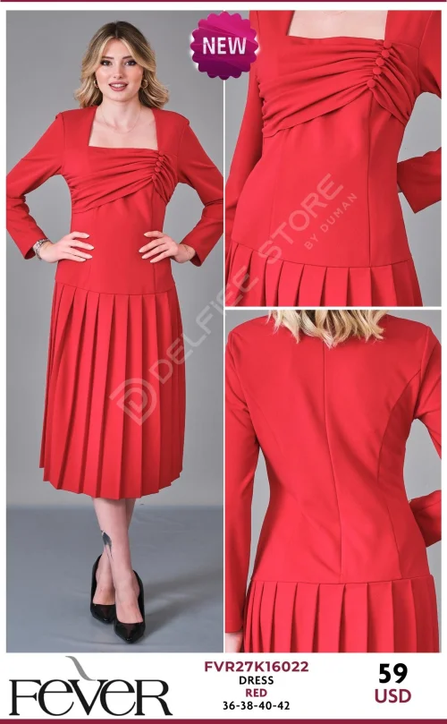 Платье FEVER (Red, модель FVR27K16022) оптом