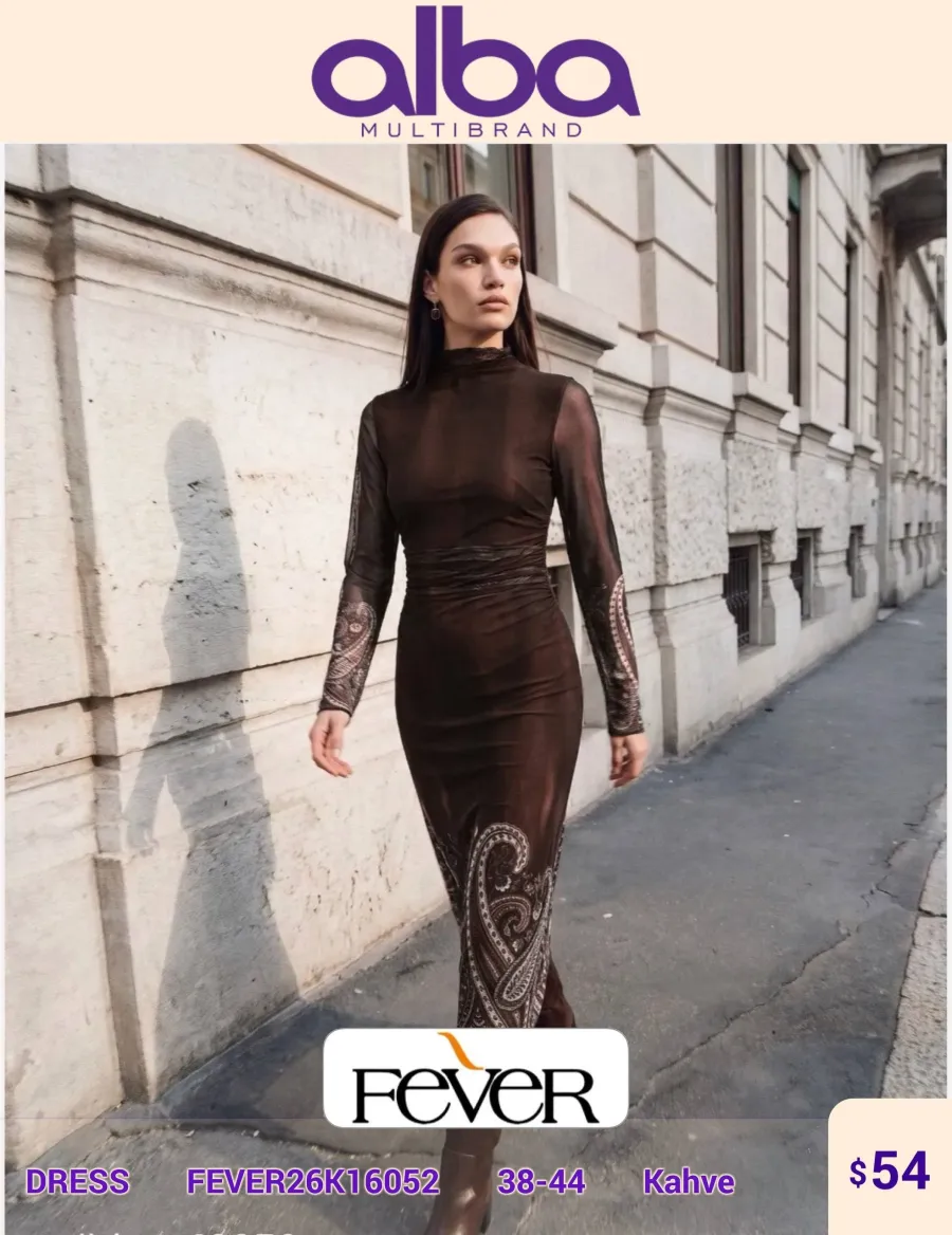 Платье FEVER (Brown, модель FEVER26K16052) оптом