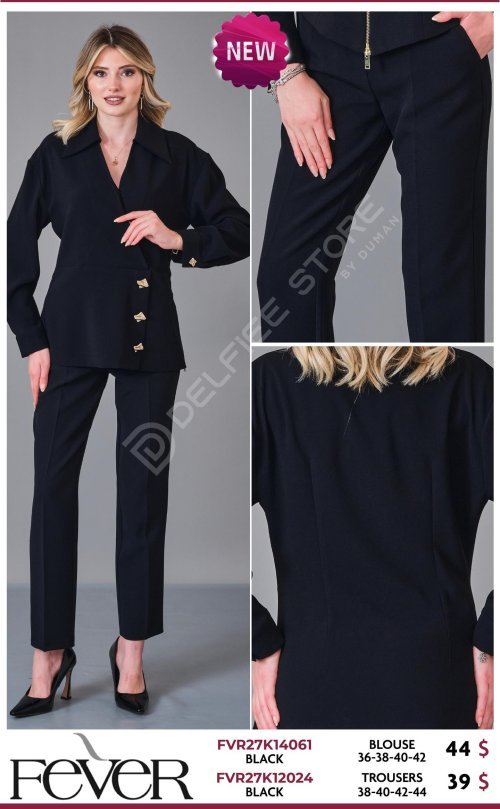 Брюки FEVER (Black, модель FVR27K12024) оптом