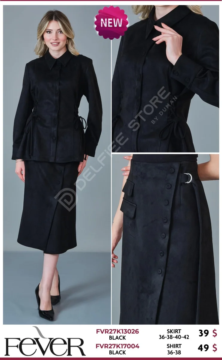 Рубашка FEVER (Black, модель FVR27K17004) оптом