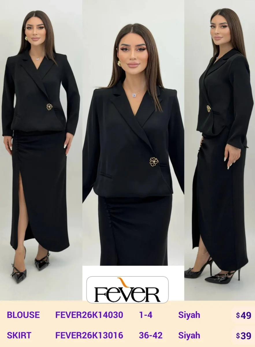 Блузка FEVER (Black, модель FEVER26K14030) оптом
