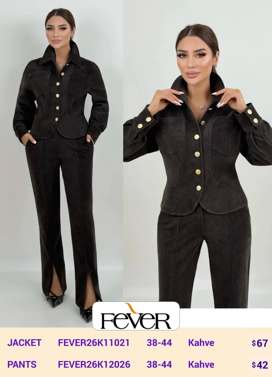 Брюки FEVER (Brown, модель FEVER26K12026) оптом
