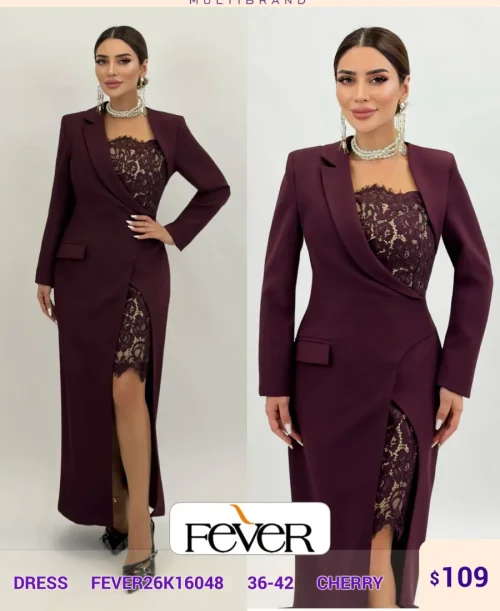 Платье FEVER (Wine, модель FEVER26K16048) оптом