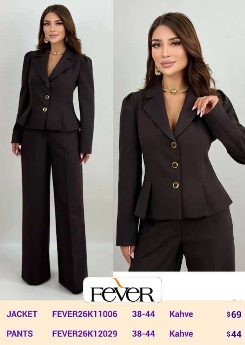 Брюки FEVER (Brown, модель FEVER26K12029) оптом