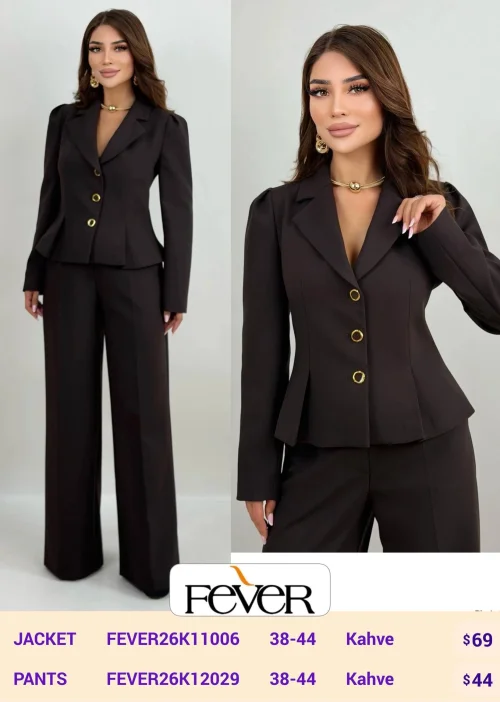 Брюки FEVER (Brown, модель FEVER26K12029) оптом