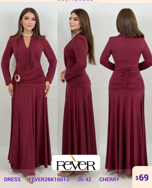 Платье FEVER (Wine, модель FEVER26K16013) оптом