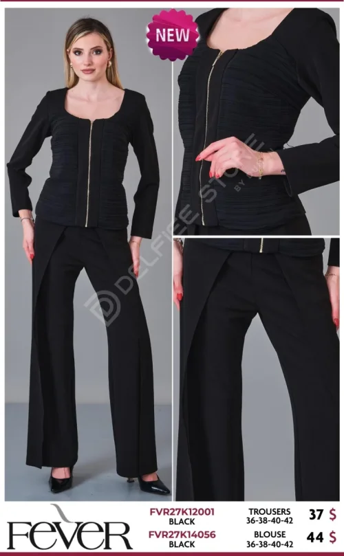 Блузка FEVER (Black, модель FVR27K14056) оптом