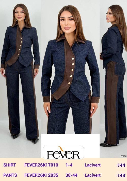 Брюки FEVER (Navy, модель FEVER26K12035) оптом