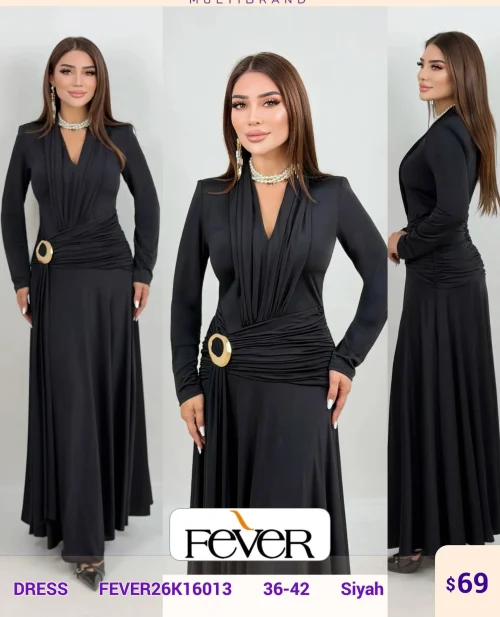 Платье FEVER (Black, модель FEVER26K16013) оптом
